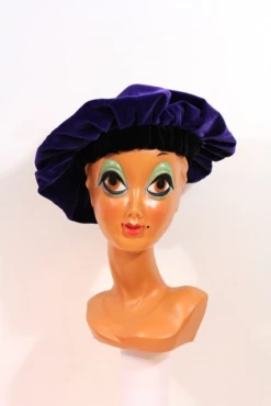 Baret Piet Fluweel Paars