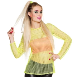 Visnet Shirt Neon Geel
