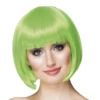Boblijn Pruik Neon Groen Kort -MONNIKENDAM Verkoop wconn 399026