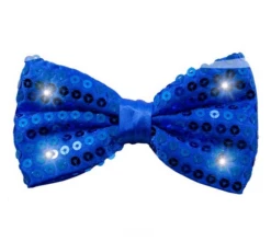 Strik Metallic Met LED En Pailletten Blauw