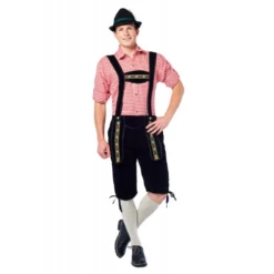 Lederhose Johann Zwart Lang