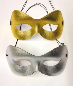 Oogmasker Rond Voorgevormd Metallic – Goud