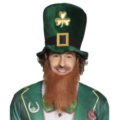 St Patrick Leprechaun Hoed Met Baard