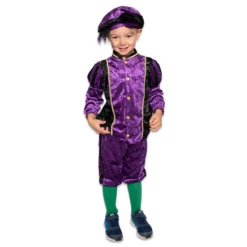 Pietenpak Kind Velours Paars