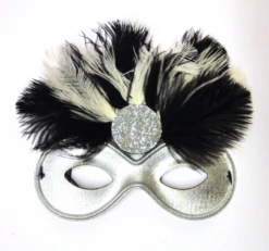 Oogmasker Farfalla Zilver Met Bovenveren