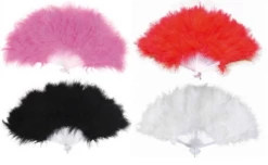 Waaier Veren Maraboe – Rood