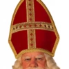 Sinterklaas Mijter Fluweel Standaard Rood -MONNIKENDAM Verkoop wconn 400164