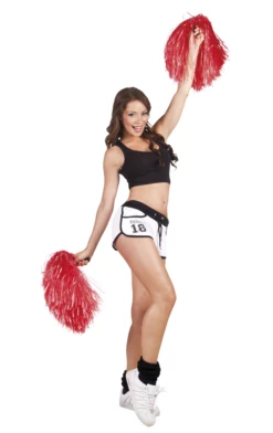 Pompon Cheerball Rood Per Stuk