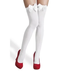 Kousen Wit Met Witte Strik