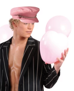 Leren Pet Macho Met Ketting Roze