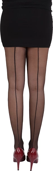 Panty Zwart Met Naad