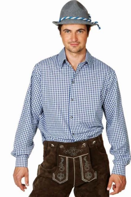 Tiroler Blouse Blauw-wit 3 Tiroler Blouse Blauw-wit