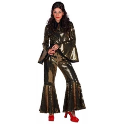 Disco Jumpsuit Studio 54 Goud
