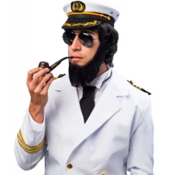 Baard Echt Haar Type Lincoln In Zwart