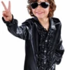 Disco Ruche Blouse Kids Zwart – 164