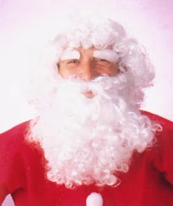 Kerstman Baard En Pruik Wit