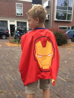 Cape Superheld Iron Man Met Masker
