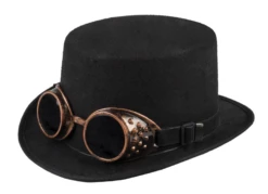 Steampunk Hoed Steamgoggles