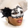 Oogmasker Baroque Met Bloem -MONNIKENDAM Verkoop wconn 402039