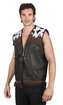 Cowboy Vest Zwart Heren