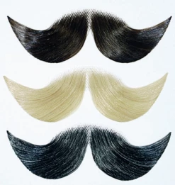 Plaksnor Echt Haar Circus Directeur Zwart