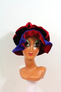 Baret Piet Klassiek Rood/zwart/blauw