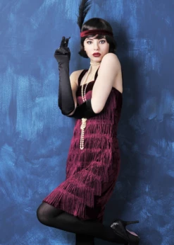 Charleston Jurk Jazz Bordeaux