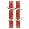100st. Christmas Crackers Red Seasons Greetings 11 Inch XIGDC2859