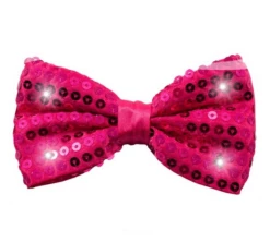 Strik Metallic Met LED En Pailletten Roze