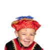 Pieten Baret Kind Rood Met Veer -MONNIKENDAM Verkoop wconn 402697