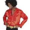 Disco Ruche Blouse Rood