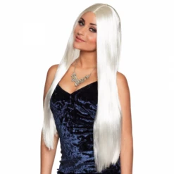 Pruik Charming Wit