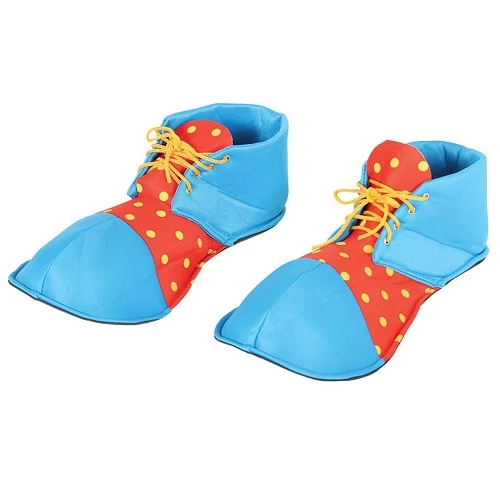 Clownsschoenen Stof Blauw/rood 3 Clownsschoenen Stof Blauw/rood