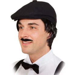 Platte Pet Jaren 20 Zwart