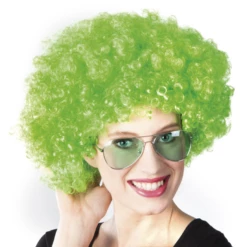 Afro Pruik Groen