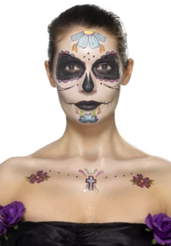 Face Tattoo Day Of The Dead