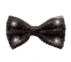 Strik Metallic Met LED En Pailletten Zwart