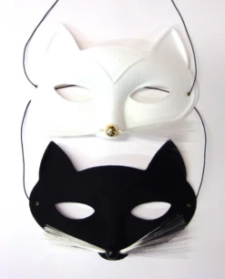 Oogmasker Kat Fluweel Met Snorharen