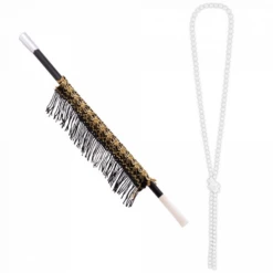 Jaren 20 Set Ketting En Sigarettenhouder 31cm