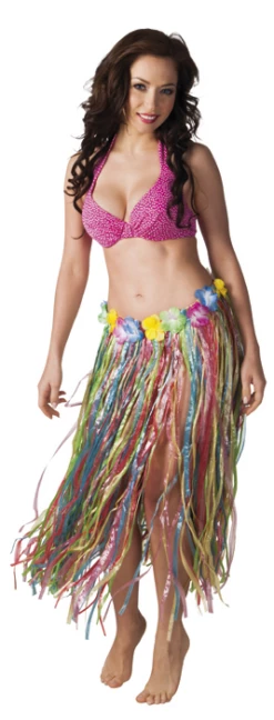 Hawaii Rok Lang Veelkleurig 80cm