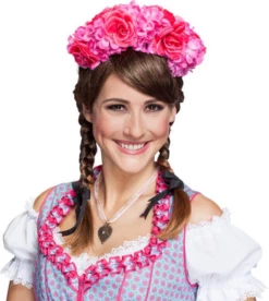 Diadeem Bloemenkrans Roze