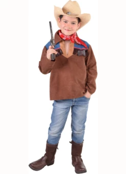 Cowboy Blouse Kind Met Jeansstof – 140