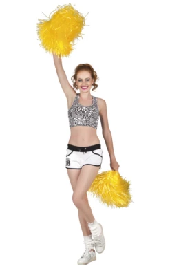 Pompon Cheerball Geel Per Stuk