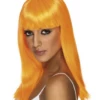 Glamourama Pruik Neon Oranje -MONNIKENDAM Verkoop wconn 404326