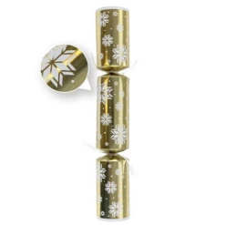 50 St. Christmas Crackers Gold Snowflake 12 Inch XIGDC2862
