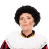 Pieten Pruik Kort Krul Zwart -MONNIKENDAM Verkoop wconn 404619