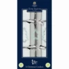 6 St. Christmas Crackers Silver And White Dinner Cube 12 Inch XALTS2103