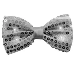 Strik Metallic Met LED En Pailletten Zilver