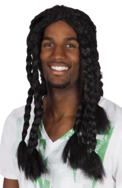 Rasta Pruik Dreadlock Dik Zwart