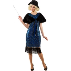 Charleston Stola Bont Zwart